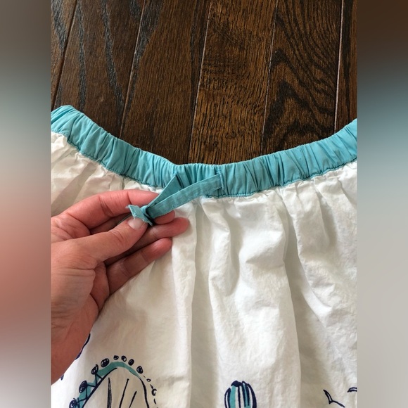 Mini Boden Girls 7-8Y London Themed A-Line Ruffled Mini Skirt w/Adjustable Waist - Picture 9 of 15